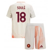 Otroški Nogometni dresi AS Roma Matias Soule #18 Gostujoči 2024-25 Kratek Rokav (+ Kratke hlače)